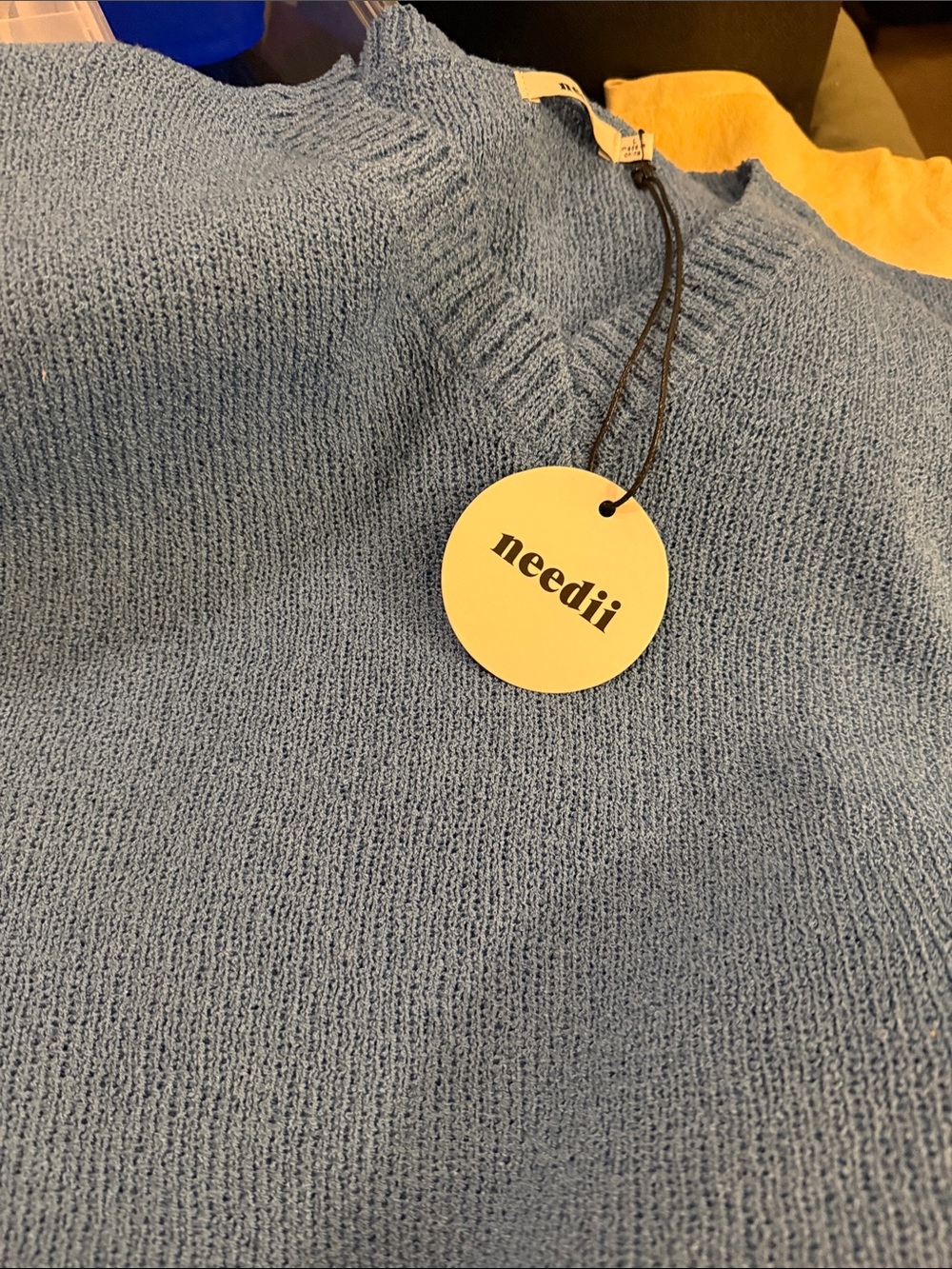 Needli Women's Light Blue Crewneck Sweater